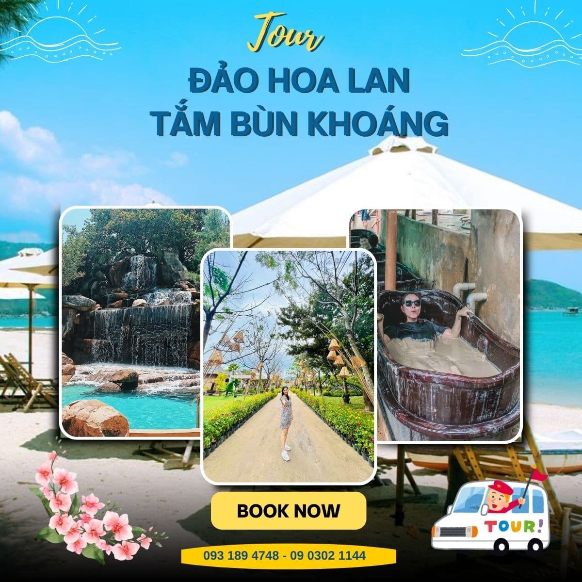 Tour Đảo Hoa Lan Tắm Bùn Khoáng